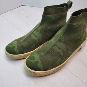 Nalho Camo‎ Yoga Mat Espadrille Camo Sock Boots Slip On Casual Shoes Size 8.5